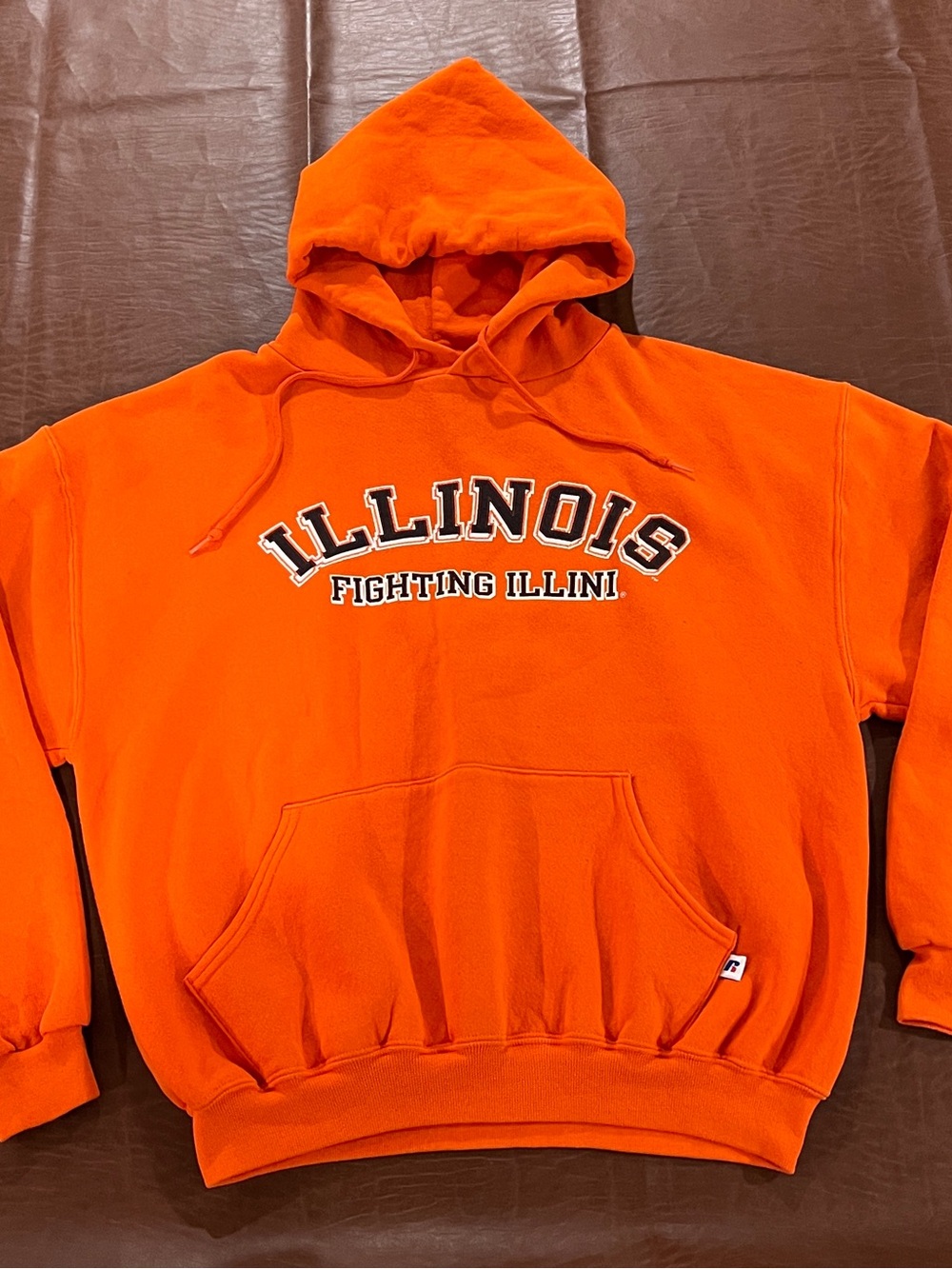 University of Illinois Fighting Illini Russell Athletic Hoodie - Size Medium